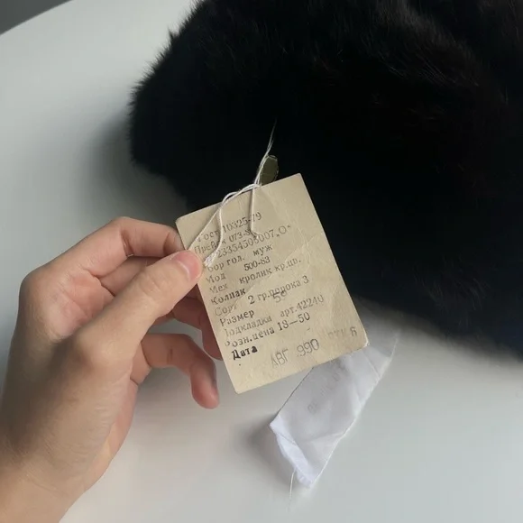 Vintage 60s Russian Mink Fur Ushanka Winter Hat - Picture 12 of 13